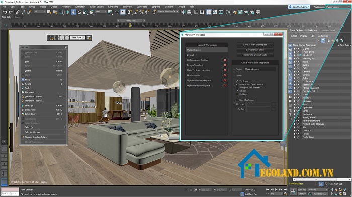 Phần mềm thiết kế nhà Autodesk 3Ds Max