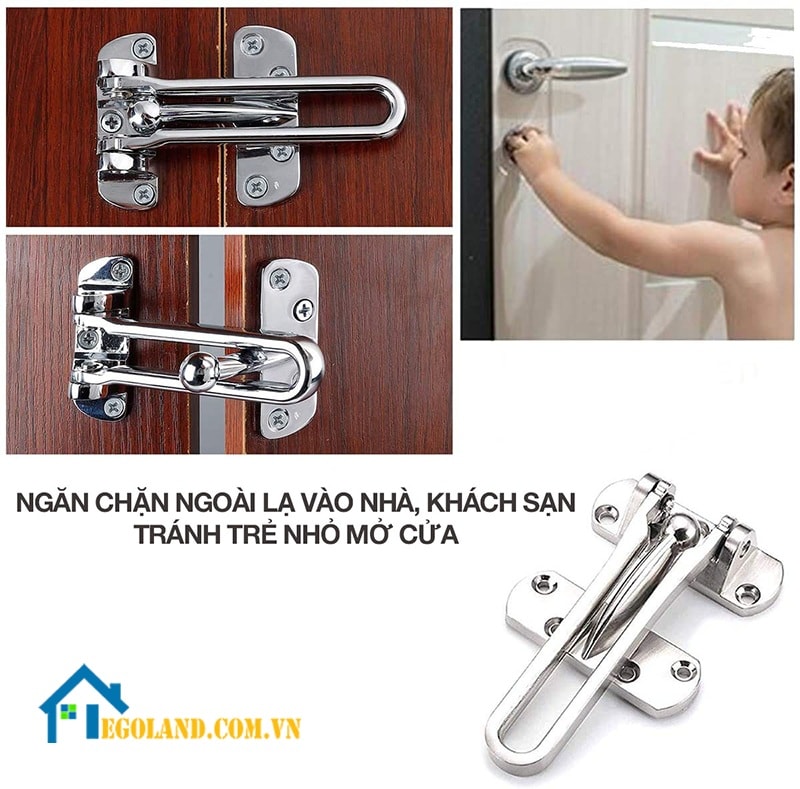 Chốt cửa an toàn là loại khóa có cấu tạo đơn giản, tiện dụng thuận lợi cho người dùng