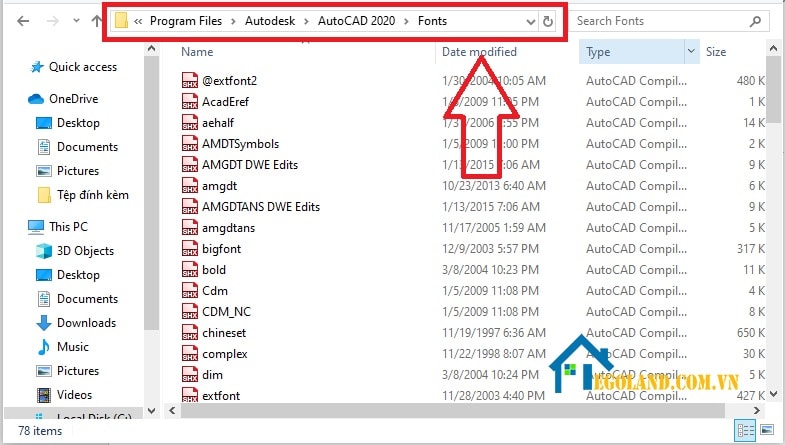 Cài Font AutoCad Full trên AutoCad 2013