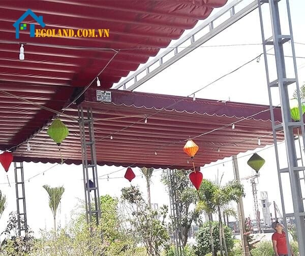 Hoàn thành lắp đặt mái xếp lượn sóng tại Hà Nội