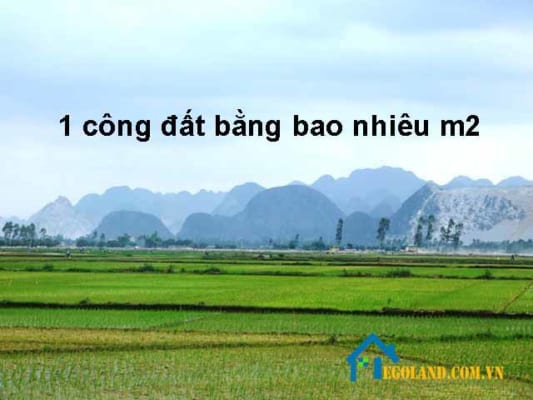 Công đất thường được quy đổi ra m2