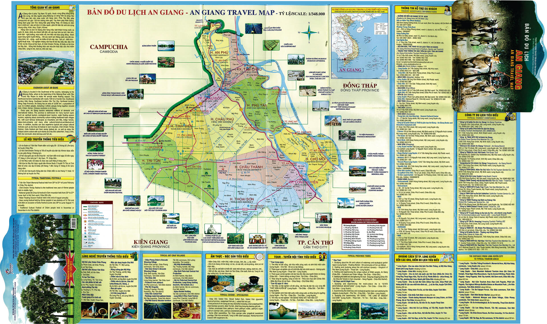 Bản đồ du lịch tỉnh An Giang