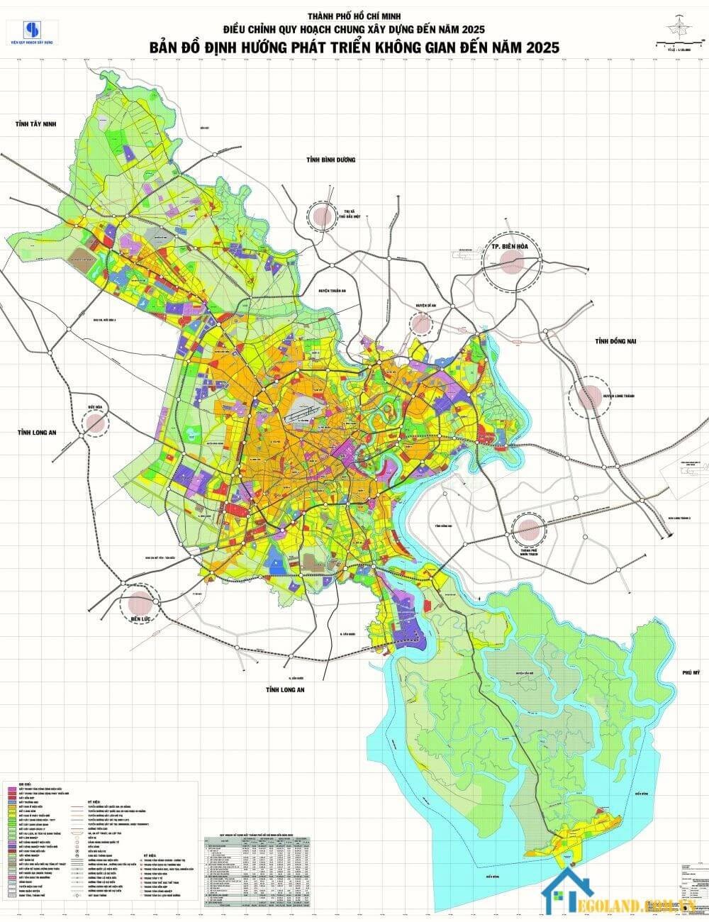 Bản đồ Hồ Chí Minh về quy hoạch và sử dụng đất