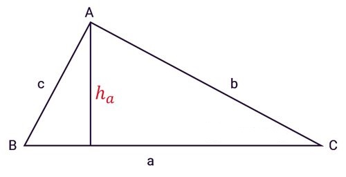 Công thức tính diện tích tam giác thường