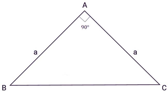 Công thức tính diện tích tam giác vuông cân 1