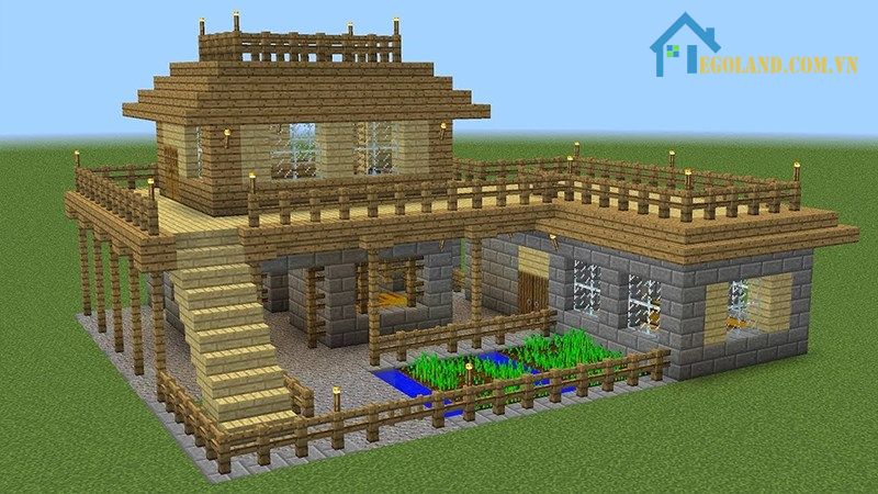 Mẫu xây nhà trong Minecraft 2