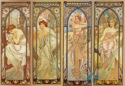 Sự mềm mại, tỉ mỉ trong từng chi tiết của phong cách Art Nouveau