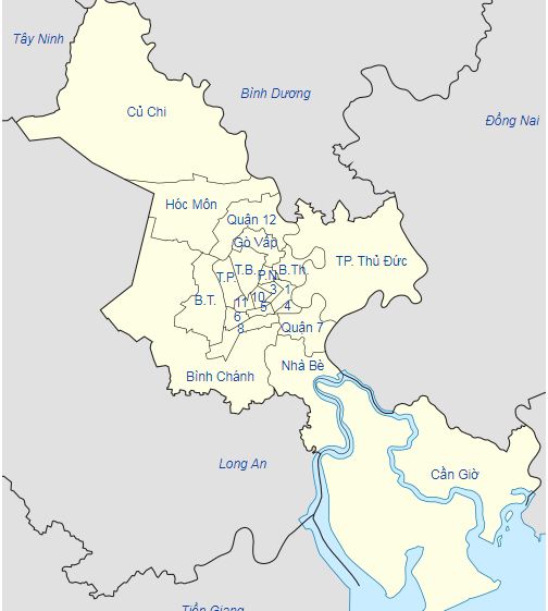 Thành phố Hồ Chí Minh bao nhiêu quận huyện
