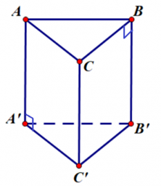 Hình ảnh minh họa: khối lăng trụ đứng có 2 đáy là hình tam giác