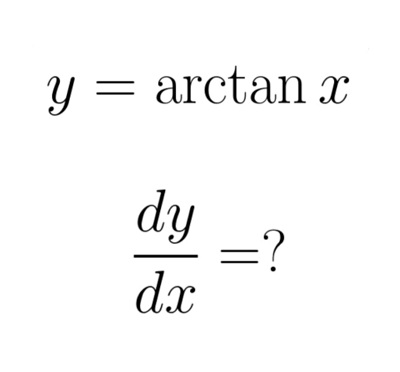 y=arctanx